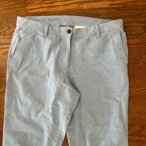 Talbots Relaxed Chino Pants Flat Front Trouser Size 12 Casual Pants Preppy - Picture 4 of 11